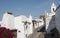 Street with white houses monsaraz