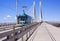 Streetcar on Tilikum Crossing in Portland.