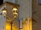 Streetlamps near a Historic Building in Grado