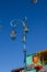 Streetlight with the colorful houses in Caminito