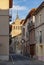 Streets and buildings of the medieval village of Tordesillas in Valladolid