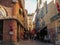 Streets and buildings of Perpignan Pyrenees-Orientales, France