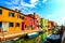 Streets of Burano, Italy