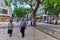 Streets of the capital, island Madeira in town Funchal