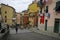 The streets with colorful houses in Riomaggiore on April 14, 2017