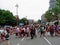 The streets of downtown Ottawa are packed with thousands of families and multicultural people celebrating Canada Day