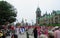 The streets of downtown Ottawa are packed with thousands of families and multicultural people celebrating Canada Day