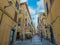 Streets of Frascati in Italy