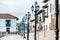 Streets and houses around Bolivar Square in Tunja city