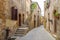 In the streets of Jewish quarter in Pitigliano - Italy