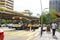 The streets of Kuala Lumpur during quarantine. People are trying to network on a bus. People are allowed into public transport