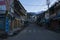 Streets in the morning at sunrise in Dharmsala India