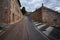 The streets of old Assisi. The beauty of the old stone city. Perugia. Italy