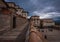 The streets of the old city of Assisi. Perugia. Umbria. Italy