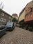 The streets of old Europe - pavement of cobblestones, houses with attic, peace and order.