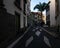 The streets of the old town of Funchal. Madeira. Portugal.