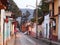 Streets of San Cristobal de las Casas, former capital city of Chiapas, Mexico