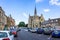 Streets and shops in historic cotswold town of Stow on the Wold