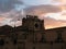 Streets of the Sicilian baroque town of Noto, Siracusa during the sunset