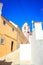 Streets of Silves with historic cathedral, Portugal