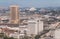 Streets and skyscrapers of Los Angeles. Business center of the city