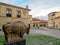 Streets typical of old world heritage village of Santillana del Mar, Spain