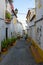 Streets of the typical town of Elvas, Elvas, Portugal.