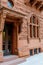 Streetscape front doors and arched window in Philly