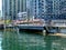 Streetscape and waterfront view in Toronto with modern condominium