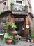 Streetview of a market in Honfleur city, France