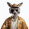 Streetwise Style: Kangaroo Dj In Photorealistic Surrealism