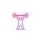 Strength training icon, workout, gym, fitness
