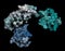 Streptokinase enzyme molecule. Protein from Streptococcus bacteria that is used as a thrombolytic drug