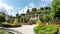 STRESA, ITALY - 13 SEPTEMBER : View of beautiful garden in Borromeo Palace