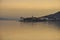 Stresa, Lake - lago - Maggiore, Italy. Borromeo islands at dusk