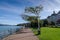 Stresa lakeside promenade, Lake Maggiore, Italy