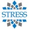 Stress Blue Grey Circular Background