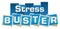 Stress Buster Blue Stripes Squares