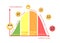 Stress Curve with Levels Inactive, Laid Back, Fatigue, Exhaustion and Anxiety with Panic and Anger Breakdown Emotions