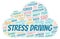 Stress Driving word cloud
