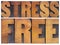 Stress free in wood type