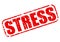 Stress red stamp text