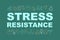 Stress resistance word concepts banner