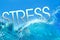 Stress text in ocean waves