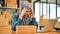 Stressed Muslim online business owner feeling upset and unhappy about the sale and orders