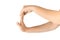 Stretching arms. Healthy workout exercise. Woman hand massage for carpal tunnel syndrome protection. Female finger