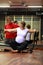 Stretching in pregnancy with physical therapist