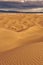 Striated Desert Sand Pattern with Mountains in the background