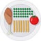 Strict diet food plate