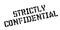 Strictly Confidential rubber stamp